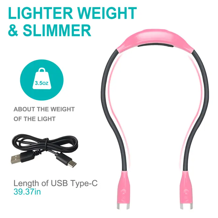 Nueva lámpara LED de Cuello para Lectura E iluminación de Lectura, lámpara de ancla de Belleza, lámpara LED portátil para correr de noche al Aire Libre - 1