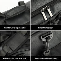 Bolsa De Viaje PU Para Hombres Y Mujeres Bolsa De Gimnasio Deportiva De Senderismo Exterior Con Zapatillas Gran Capacidad Separador Seco Y Humedo Para Yoga Y Fitness - details 10