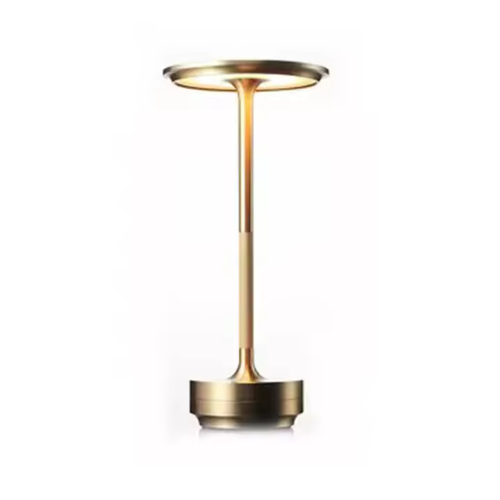 Lámpara De Escritorio LED Recargable Con Sensor Táctil USB Para Decoración Vintage De Bar Y Café Luz Nocturna De Ambiente Portátil - 1