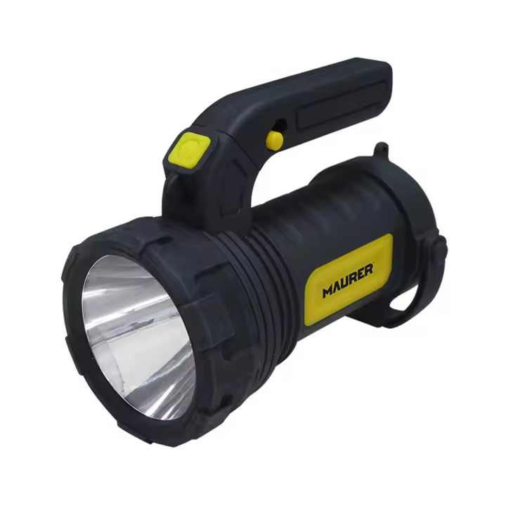SANCO STORE - MAURER Linterna LED De Mano Multifunción Con Asa A Pilas (3 AA) 200 Lumenes 3 Posiciones - 1