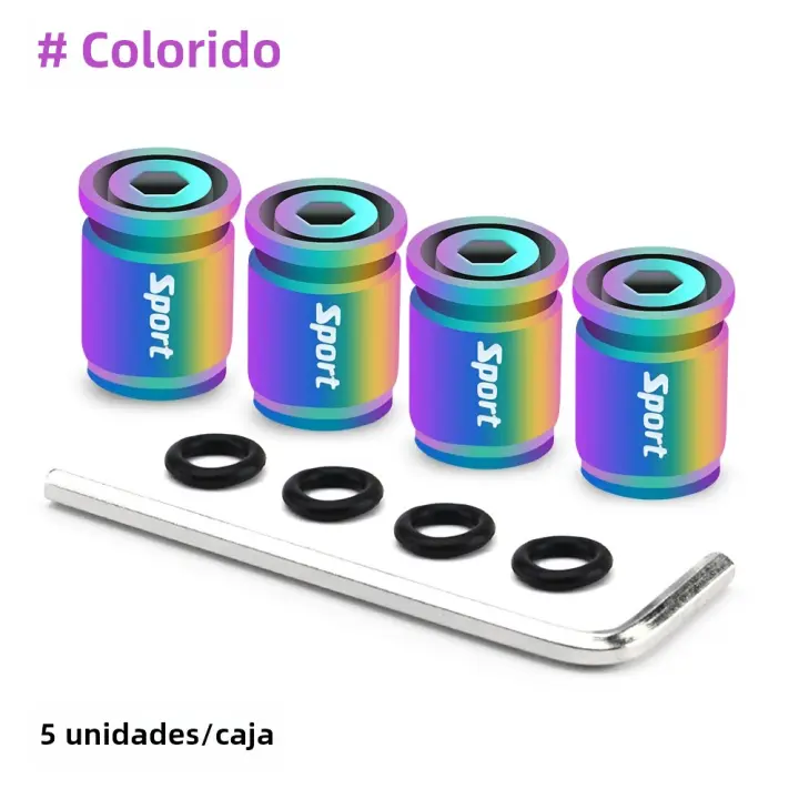 Tapones De Válvula De Neumáticos Anti-Robo De Aluminio Accesorios De Coche Para Automóviles Motocicletas Bicicletas - 1