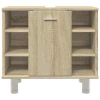 vidaXL Armario de baño madera ingeniería roble Sonoma 60x32x53,5 cm - details 3