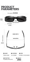 Gafas De Pesca TAIYU Visión Clara De Flotadores Refracción De Luz De Onda Polarizadas Para Exterior Conducción Solar - details 9