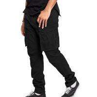 Pantalones De Cargo Para Hombre Talla Grande Color Sólido Con Bolsillos Multisectoriales Estilo Casual Primavera Verano - details 4