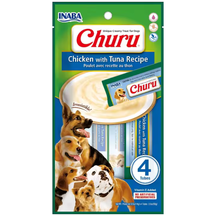 Churu DOG Receta de Pollo y Atún (12x4x14gr) - 1