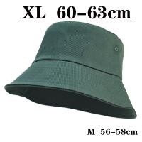 Gorro De Pescador Grande Talla Para Hombres Y Mujeres Gorro De Panamá De Algodón Puro Sin Costuras Talla Grande De 56-63cm Gorro De Sol Casual Unisex - details 0