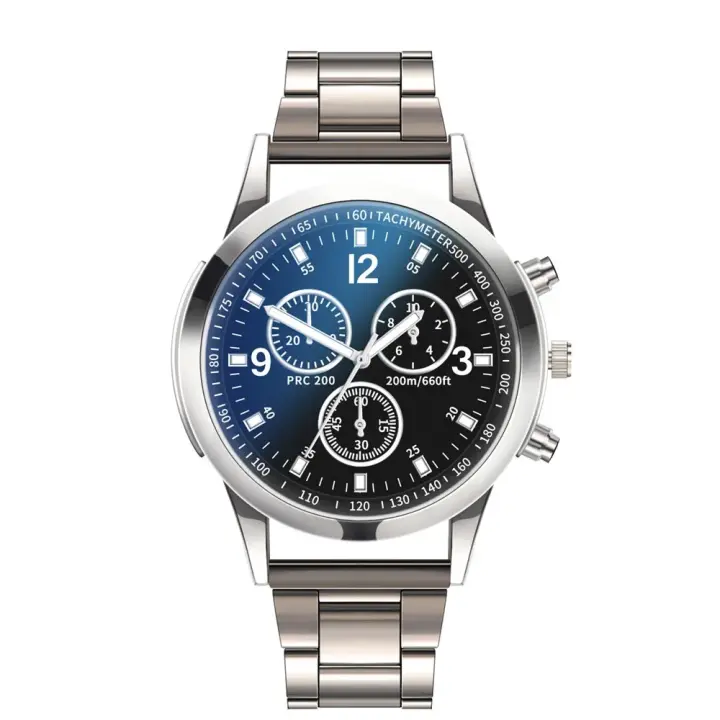 Reloj De Moda Para Hombre Versátil Clásico Dial Redondo Tendencia Negocios Casual Adecuado Para Combina Con Ropa Diaria - 1