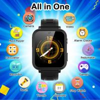 Relojes inteligentes para juegos infantiles para regalos para niñas de 6 a 12 años, 24 relojes infantiles de pantalla táctil de alta definición para juegos de puzzle, con cámaras, reproductores de música, podómetros, linternas, juguetes de 12 / 24 horas, - details 0