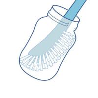 Cepillo De Limpieza 360 Grados Para Botella De Leche Y Chupete Herramienta De Limpieza Para Vaso De Vidrio Y Botella De Plástico Nylon - details 3