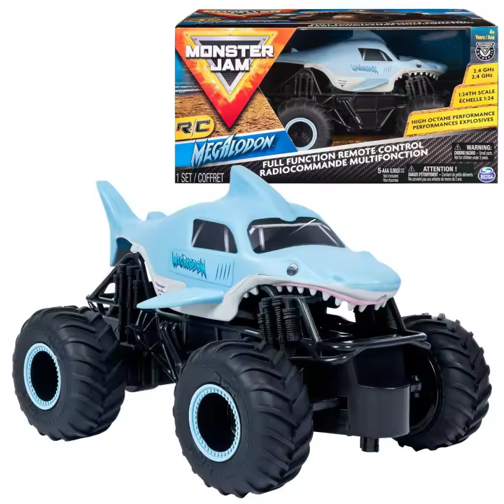 Monster Jam Megalodon RC 1:24 6044952 MONSTER JAM SPIN MASTER - 1