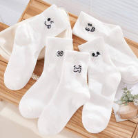Calcetines De Invierno Para Mujer Absorbentes De Sudor Y Prevenen Olor Calcetines Blancos De Polyester Y Spandex Tipo Casual - details 4