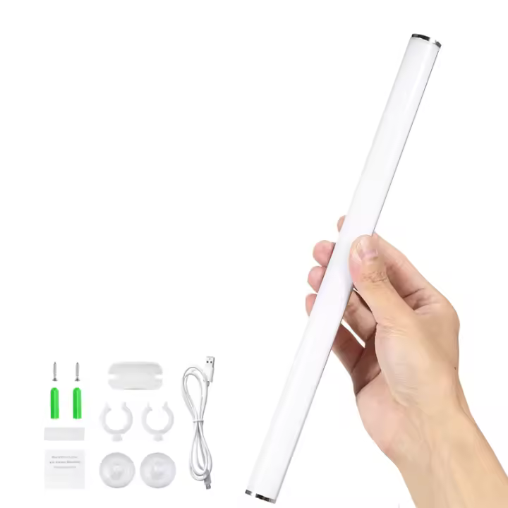 Espejo De Maquillaje LED Recargable USB Luz De Vestíbulo Táctil Ajustable Lámpara De Mesa Para Maquillaje Tubo LED DC 5V Lámpara De Pared - 1