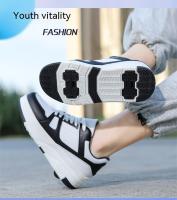 Zapatos De Rollers Para Niños Y Niñas Con Cuatros Ruedas Zapatillas Deportivas Al Aire Libre Para Niños Y Niñas a Prueba De Agua Transpirables De Cuero - details 5