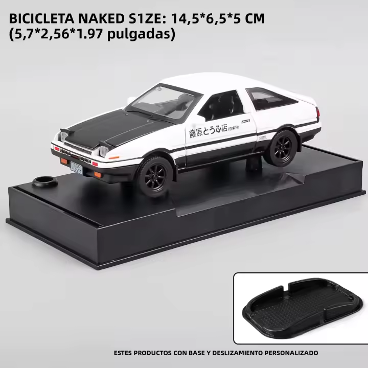 Modelo De Coche a Escala 1:32 Mzexoma Initial D Trueno AE86 En Aleación Juguetes Deportivos Para Niños Y Adultos - 1