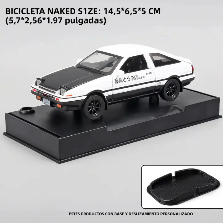 Modelo De Coche a Escala 1:32 Mzexoma Initial D Trueno AE86 En Aleación Juguetes Deportivos Para Niños Y Adultos - 1
