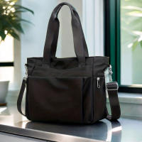 Bolso Grande Para Mujer Estilo Sencillo Y Elegante De Nailon Ligero Y Versátil Bolso De Hombro Único Bolso Casual De Mano - details 6