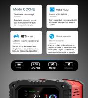 Cargador Inteligente De Batería Para Coche Y Motocicleta 20A/10A 12V/24V Compatible Con Lithium AGM GEL Lead-Acid LiFePO4 - details 11