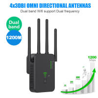 Enlace WiFi inalámbrico 1200Mbps Repetidor Amplificador de Señal WiFi Dual-Band 2.4G 5G Extensión WiFi 802.11ac Gigabit WiFi con Router WPS Antena de Red - details 1