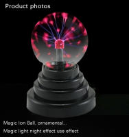 Lámpara De Mesa LED De 3 Pulgadas Con Plasma Mágico Control Táctil Luz Nocturna Para Decoración De Habitaciones Regalos Para Niños - details 11