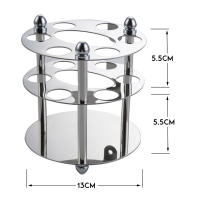 Organizador De Baño Con 5 Slots Para Cepillos De Dientes Y Pasta De Dientes Soporte De Silicona De Adhesión Succión Para Contador - details 1