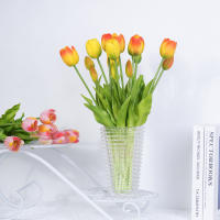 Decoración De Flores Artificiales De Silicona En Forma De Tulipán Para Bodas Y Salones Real Touch Adornos Florales Para El Hogar - details 2