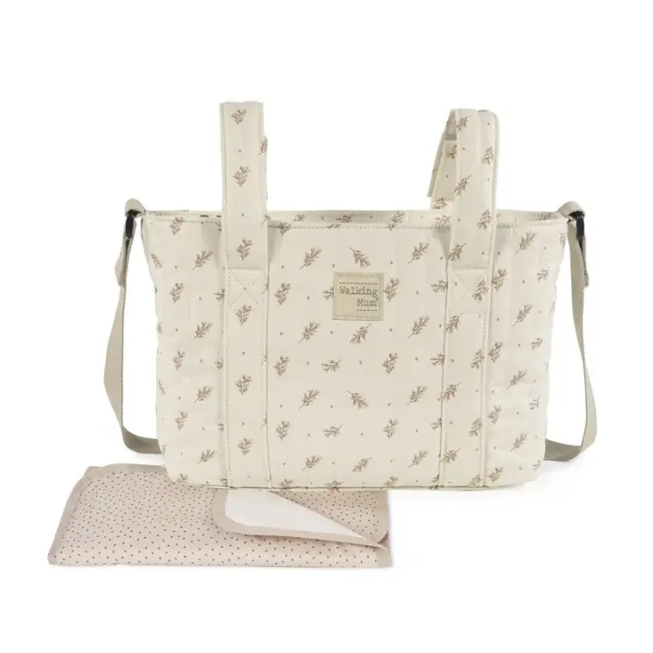 Walking Mum Bolso Organizador Mimosa Con Estampado Floral - 1