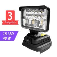 Spotlight LED Portátil Sin Cable Para Pesca Y Emergencias Tamaño 3/4/5/8 Pulgadas Compatible Con Batería Makita 20V - details 4