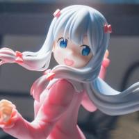 Figura De Acción Japonesa Kawaii Anime Lzumi Sagiri 21cm Con Pijama Rosa Muñeca Colección PVC Regalo Para Fans De Anime - details 3