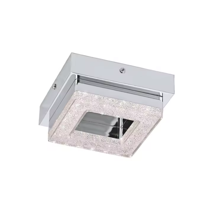 Eglo Fradelo Plafón LED cuadrado metálico 14 cm Luz Blanca Cálida 3000K 400LM IP20 1X4W - 1