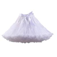 Falda De Tule Pleatada Tridimensional Para Mujer En Blanco Y Negro Falda Puffy Para Fiesta Cosplay Innerwear De SPANDEX - details 2