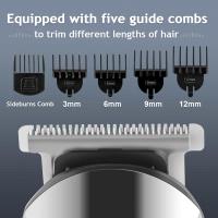 Recortador de barba para hombres, afeitadora eléctrica impermeable para nariz, cuerpo, cara y barba, traje de belleza de afeitadora para cortadora de pelo inalámbrica para hombres, regalo para el padre del marido masculino - details 5