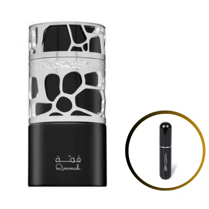 Perfume QIMMAH FOR MEN Lattafa 100ml +ATOMIZADOR 5ml Recargable GRATIS! Para Hombre Perfume Árabe Original De Dubai Emiratos Árabes, oriental - 1