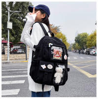 Mochila Para Mujer Impermeable De Nylon Con Múltiples Bolsillos Estilo Kawaii Para Estudiantes Con Capacidad Para Portátil Y Libros - details 2