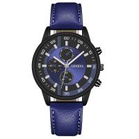 Reloj Digital Para Hombre Con Cinta Graduada Reloj De Cuarzo Para Hombre Resistentes Al Agua 3Bar Material De Correa De Cuero Estilo Casual Y Moda - details 1