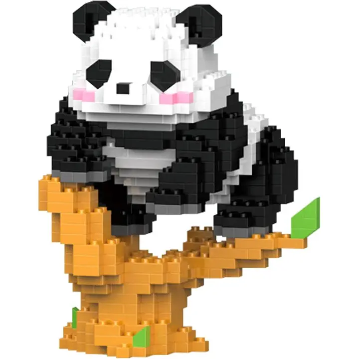 Mini bloques de construcción de panda Juegos de construcción Mini bloques de panda Mini bloques de construcción Mini bloques de construcción de animales Juegos de bloques de construcción Regalos para adultos Niños - 1