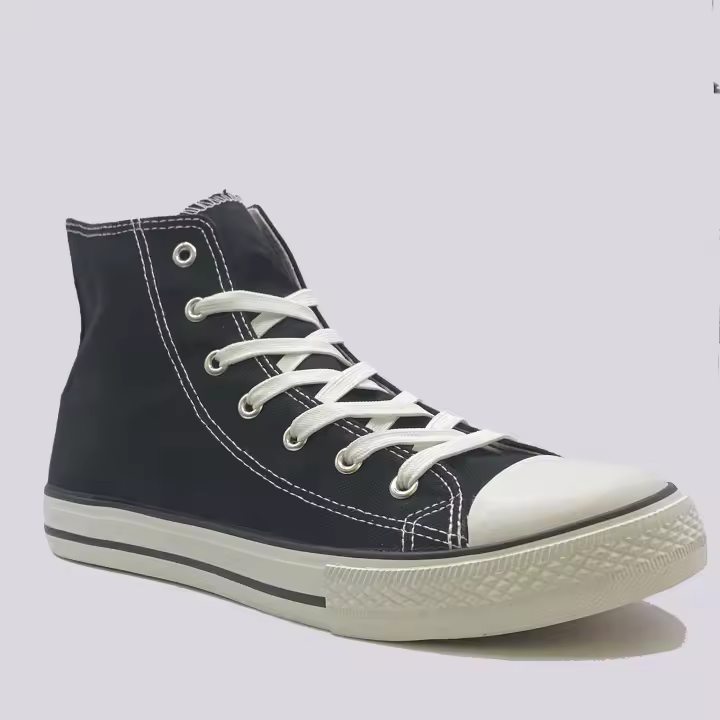 JZ Hermanos Zapatillas de lona alta con cordón para mujer - 1