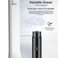 Mini Afeitadora Eléctrica Portátil Recargable Para Hombres Apto Para Cejas Labios Superiores E Inferiores Y Pechitos Material ABS - details 3
