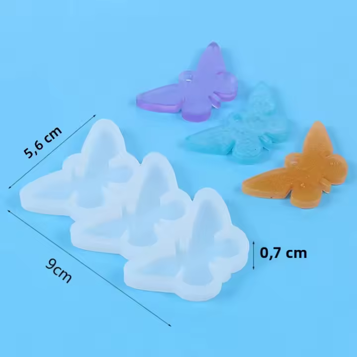 Molde De Silicona Para Colgantes Redondos Y Ovalados 8/12pcs Herramienta Para La Creación De Joyas DIY Epoxy Pendientes Encantos Llavero Etiqueta Casting De Artesanía - 1