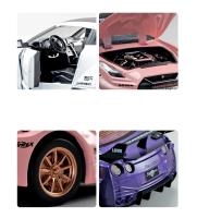 Coche De Juguete Nissan GTR CSR2 Skyline Ares a Escala 1:24 Metálico Con Retroceso Para Colección Modelos De Simulación Alta Para Niños - details 10
