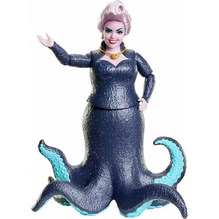 DISNEY LA SIRENITA MUÑECA ÚRSULA VILLANA CON TENTÁCULOS DE PURPURINA DE MATTEL - 1