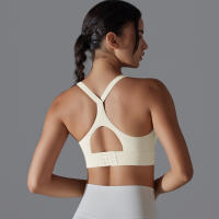 Sujetador deportivo con espalda descubierta para mujer, ropa interior de entrenamiento con hebilla ajustable para correr, Fitness, gimnasio, Bralette acolchado, ropa deportiva - details 12