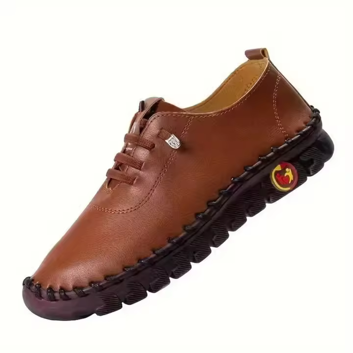 Zapatillas De Mujer 2024 Moda Nueva Suela Suave Zapatillas Deportivas Casuales Ligeros Para Exterior Diseñador Zapatos De Piel PU - 1