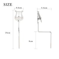 Soporte De Música Portátil Para Clarinete Trompeta Flauta Saxofón Y Otros Instrumentos De Viento Accesorio Para Principiantes Color Plata Material Metálico - details 13
