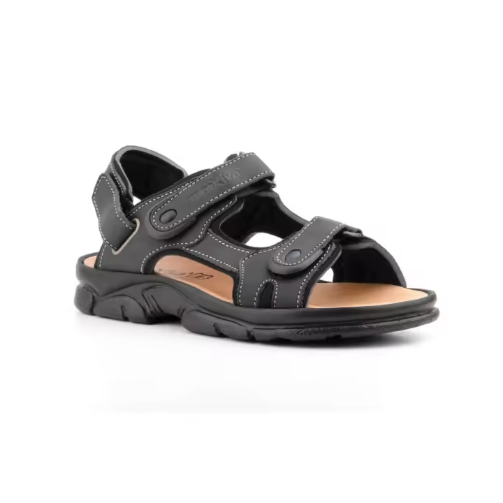 Sandalias XL de hombre de piel by Morxiva Piel Piel y textil Piel acolchada - 1