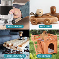 Brushless Wood Router Wood Trimmer Machine Electric Manual Trimmer Carpentry Tool Woodworking Trimming for Makita 18V Battery - details 5