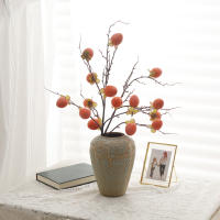 Modelo De Fruta De Persimón Artificial Decoración Para Fotografía Boda Casa Regalo Navidad Halloween Agradecimiento DIY Plantas Falsas - details 5