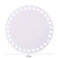 2 Piezas De Molde De Base Acrílica Transparente Para Bolsa Tejida Forma Redonda Diámetro 10/12/15/18/20 Cm Para DIY - details 4