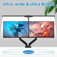 Lámpara De Escritorio LED Ajustable Doble Cabeza Para Monitor De Computadora Luz De Lectura Para Oficina Y Estudio Con Iluminación Plegable Moderna - details 3