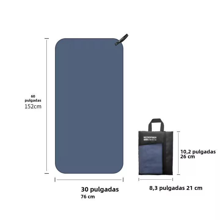 Toalla De Microfibra Mutao Con Bolsa De Malla Para Secado Rápido Absorbente Ideal Para Camping Gimnasio Yoga Senderismo - 1