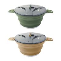 Cacerola De Silicona Plegable 2.5L Para Camping Tetera Portátil Para Café Y Té Pot Para Hervir Agua Mini Para Picnic Al Aire Libre - details 12